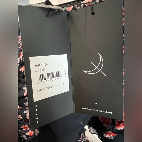 NWT The Fifth Label East Short in Navy Patchwork - Picture 9 of 15